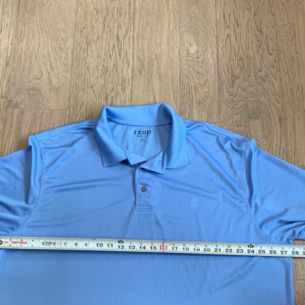 IZOD Performance Golf Grid Stretch Polo Size XXL - Picture 4 of 10